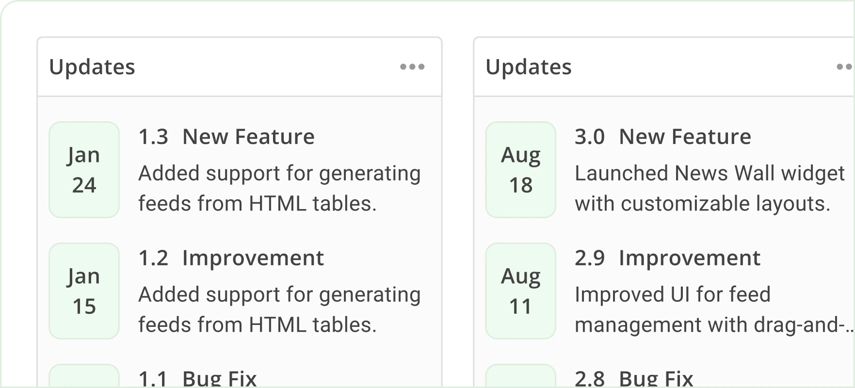 Logs & Updates