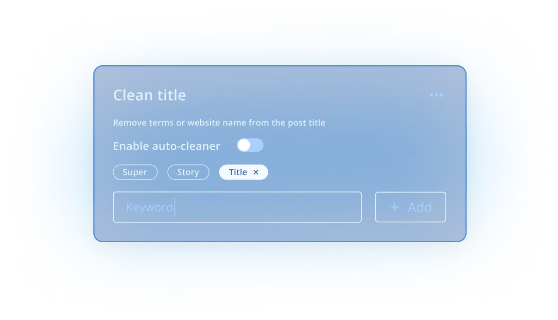 Clean Titles