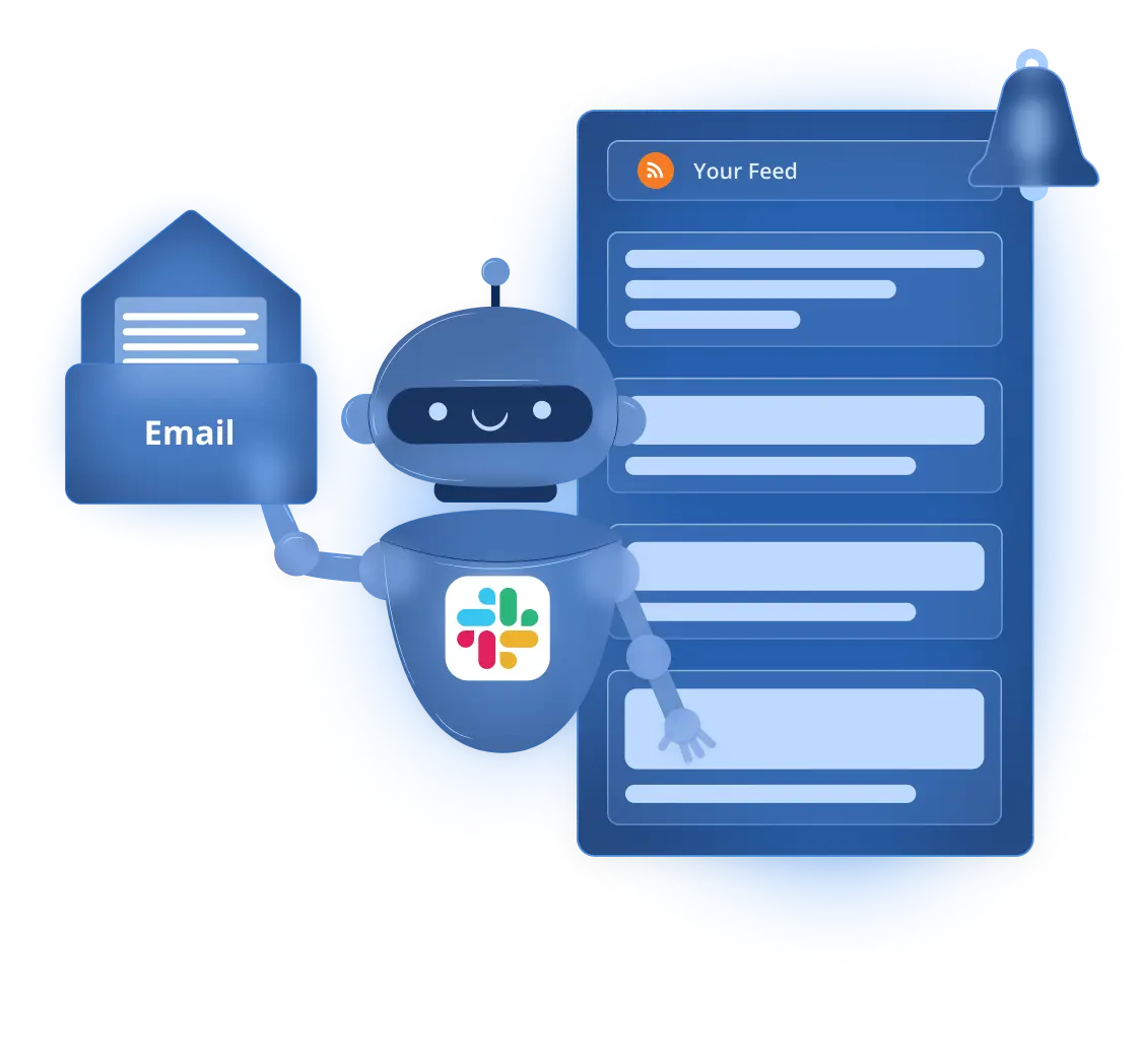 Slack to Email Bot Illustration