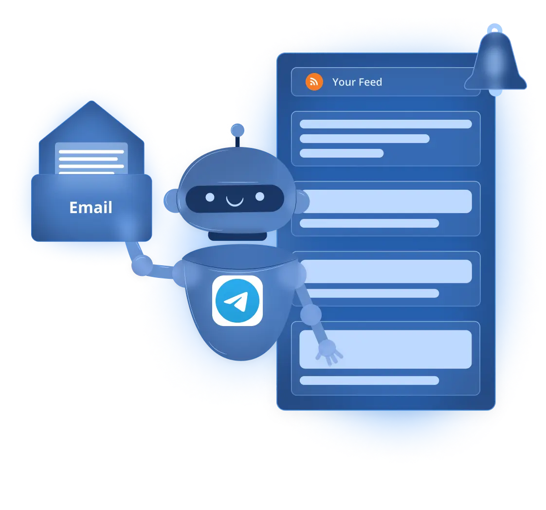 Telegram to Email Bot Illustration