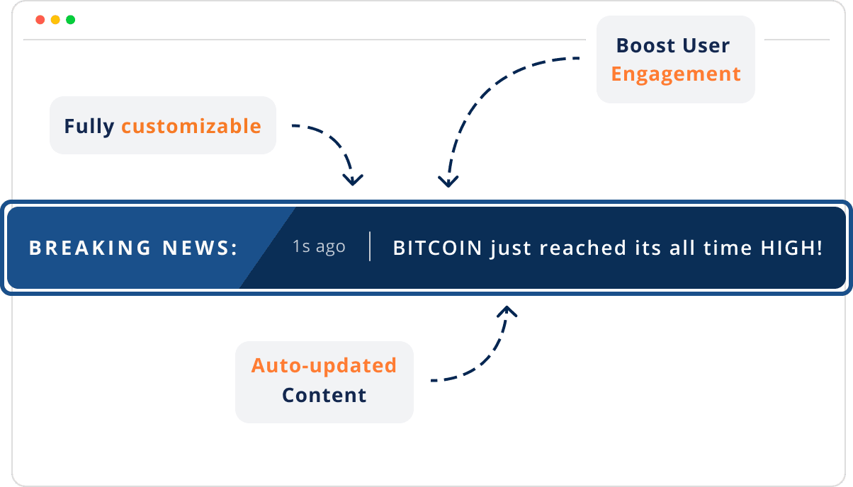 Add Headlines To Your Website Using Rss News Ticker Widget